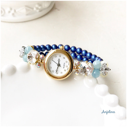 MARINE PUR CRYSTAL PREMIUM 2本セット HEART MOON PIERCED EARRINGS(2JP0964)K10 ピアス｜スター