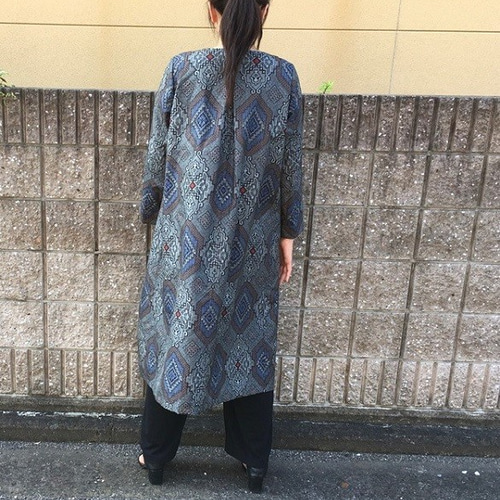 着物リメイク（コート） 着物リメイクコート/シルバー地 コート Futari 通販 12450400