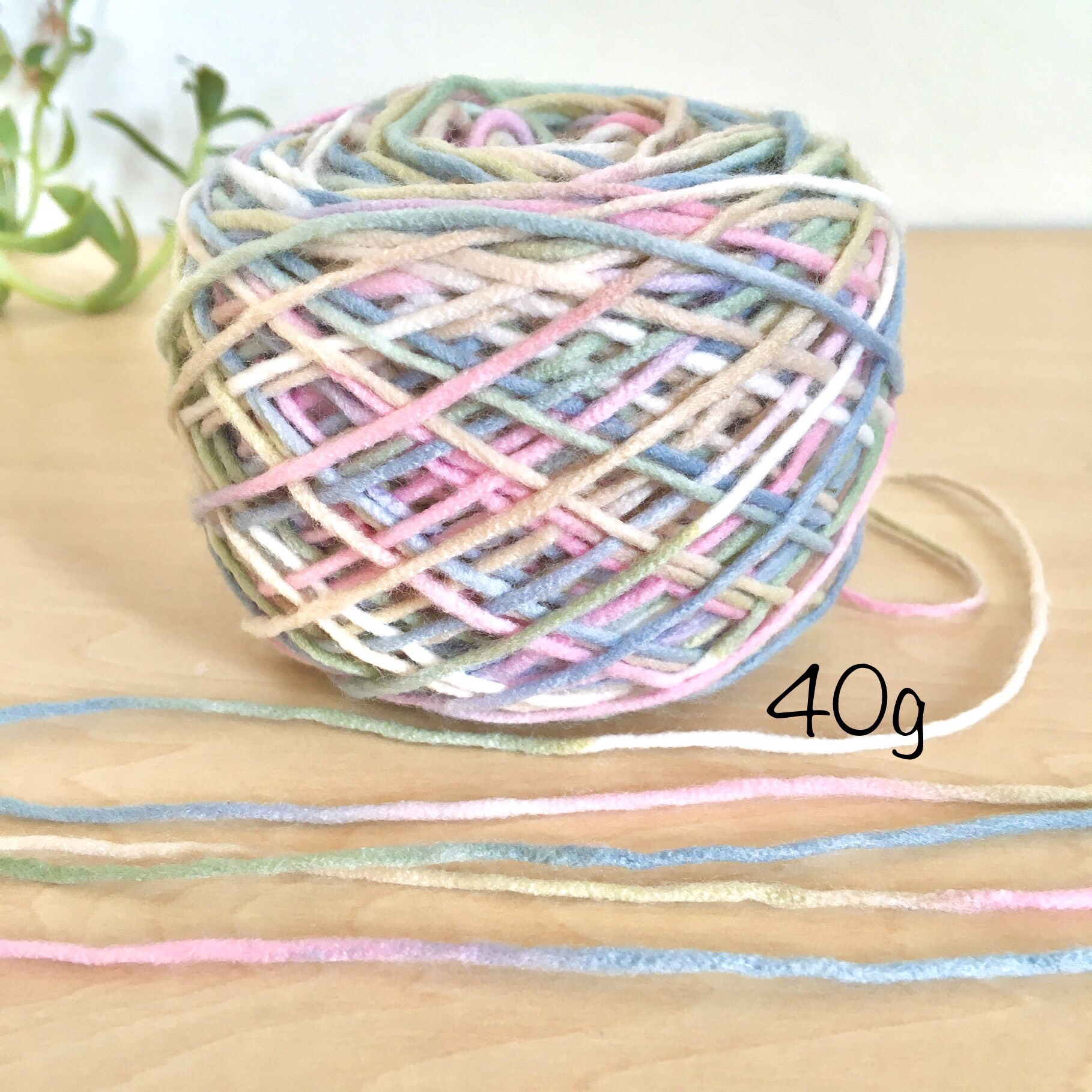 販売済】毛糸玉リース ☆イエロー