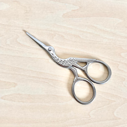 レトロで可愛い☆【鳥のデザインシザー】（small・シルバー） ハサミ