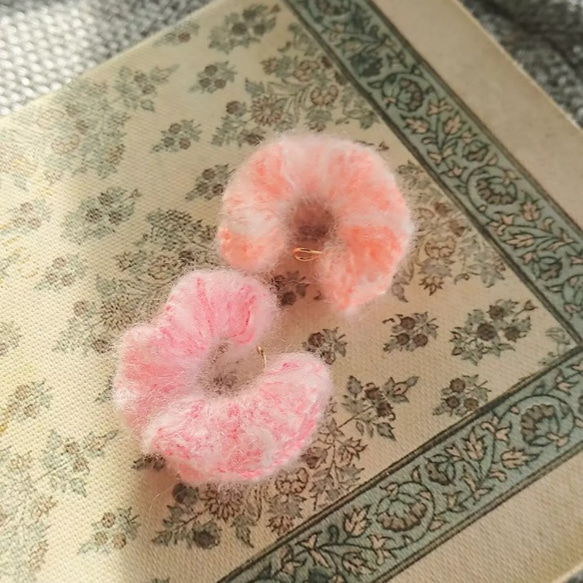 cotton candy イヤカフ（オレンジ） 4枚目の画像