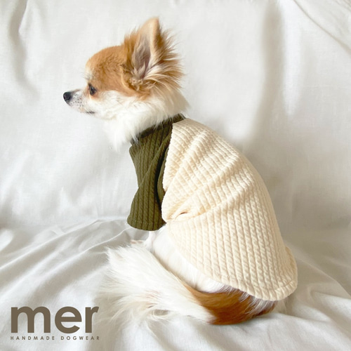 犬服ハンドメイド・ラグランTシャツ