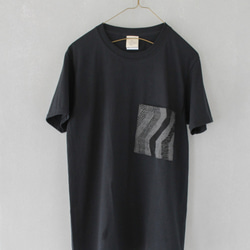 slowplineポケット コットンTシャツ  pocket＿Tshirt ブラック 3枚目の画像