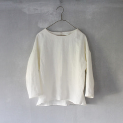 linen pull over shirt　リネン プルオーバーシャツ 4枚目の画像