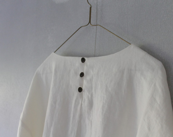 linen pull over shirt　リネン プルオーバーシャツ 5枚目の画像