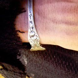 紫羅蘭色美國古董銀湯匙翻新男士手鍊_0739 第7張的照片