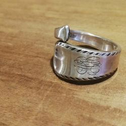 首先，對於那些想要簡單地佩戴它的人。 Antique Silver Spoon Remake Ring_0759 Vintage 第2張的照片