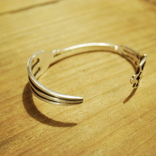 1970s イギリス　ビンテージ　カトラリー　フォークリメイク　バングル 1970s イギリス ビンテージ カトラリー フォークリメイク