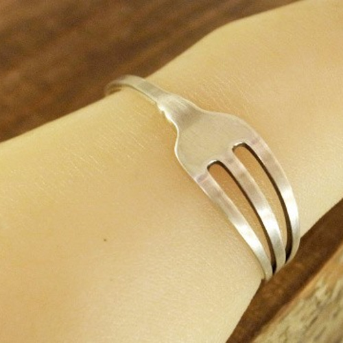 1970s イギリス　ビンテージ　カトラリー　フォークリメイク　バングル 1970s イギリス ビンテージ カトラリー フォークリメイク