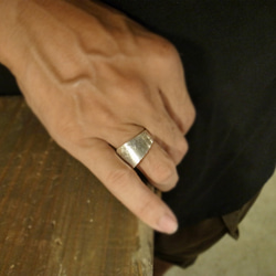 手工雕刻的古董銀湯匙重製戒指“松樹” _0661 第3張的照片
