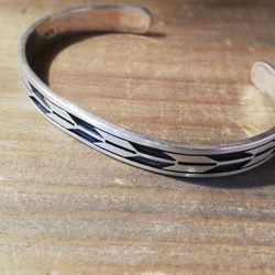 [Arrow Bangle] Japanese Pattern Overlay Silver Recommended for w 第10張的照片