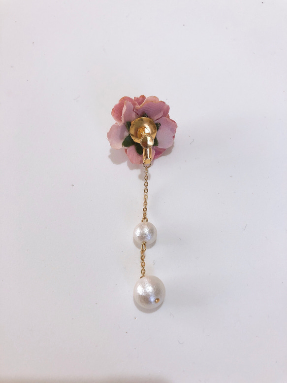 rose×pearl earring 3枚目の画像