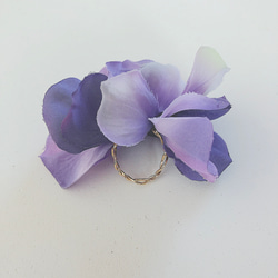 purple hydrangea ring 3枚目の画像