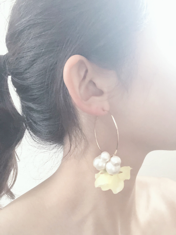 hoop pierce♡rose♡ 1枚目の画像