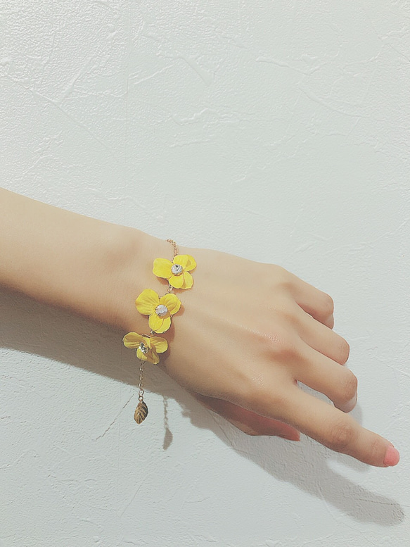 viola bracelet♡yellow 2枚目の画像