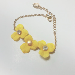 viola bracelet♡yellow 3枚目の画像