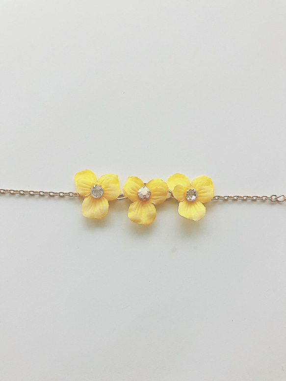 viola bracelet♡yellow 5枚目の画像