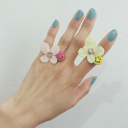 hydrangea ring☆smiley face☆全2色 2枚目の画像