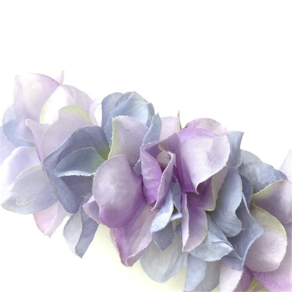 petal barrette 8cm☆translucent☆fairy of the lilac 2枚目の画像