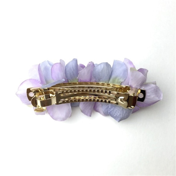 petal barrette 8cm☆translucent☆fairy of the lilac 3枚目の画像