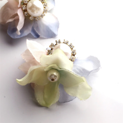 pearl×petal frill catch pierce☆multi 2枚目の画像