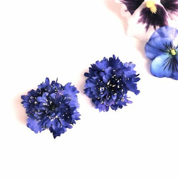 “yagurumasou”pierce/earring☆deep blue 1枚目の画像