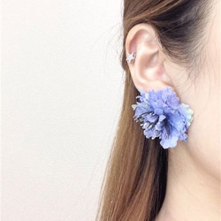 “yagurumasou”pierce/earring☆deep blue 3枚目の画像