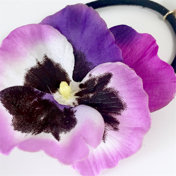 hair elastic♡pansy♡light purple 2枚目の画像