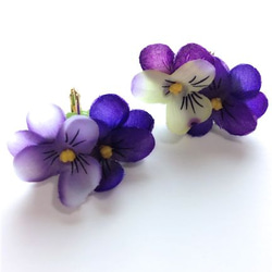 petite bouquet earring☆viola 3枚目の画像
