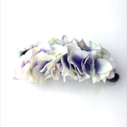 petal banana clip☆white×purple 1枚目の画像