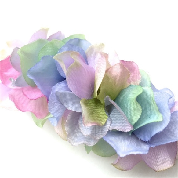 petal barrette 8cm☆translucent☆water lily 2枚目の画像