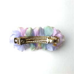 petal barrette 8cm☆translucent☆water lily 4枚目の画像