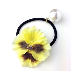 hair elastic♡frill pansy♡yellow 1枚目の画像