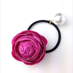 hair elastic♡Ranunculus♡fuchsia 1枚目の画像