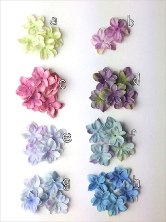 3way Hydrangea pierce☆round bijou全８色 4枚目の画像