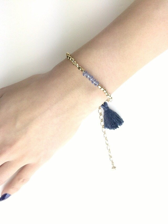 tassel charm bracelet☆全3色☆ 1枚目の画像