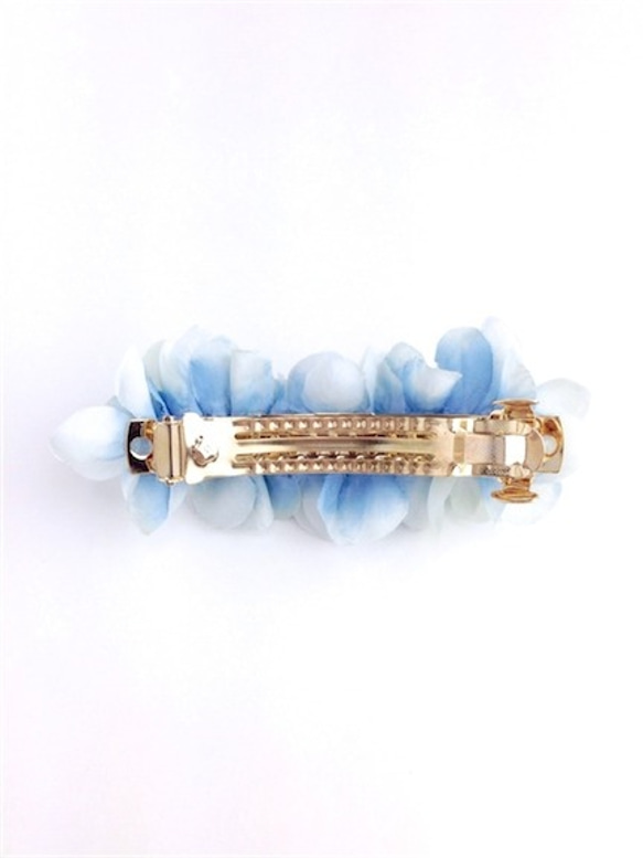 petal barrette 8cm☆fairy☆blue 2枚目の画像