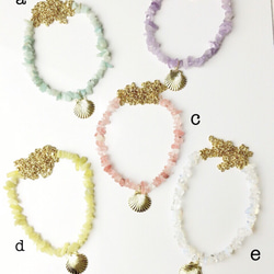 natural stone long necklace☆全5色 3枚目の画像