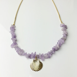 natural stone long necklace☆全5色 4枚目の画像