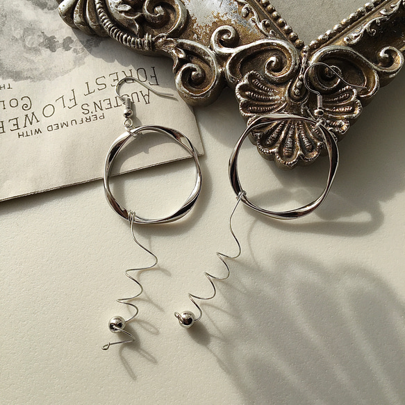 針金ピアス ピアス（フック・チェーン） hedgehog 通販 10942245