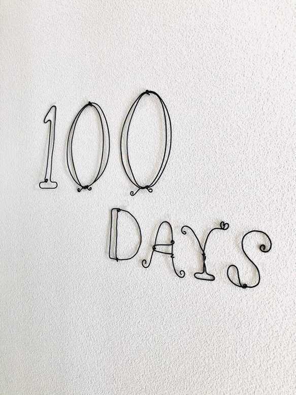 ワイヤークラフト　100days 100日祝 3枚目の画像