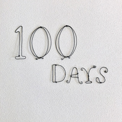ワイヤークラフト　100days 100日祝い 1枚目の画像