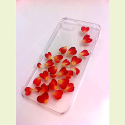 海外発送可能 本物のお花　バラの花びらiPhone ケース名前無し　再販 2枚目の画像