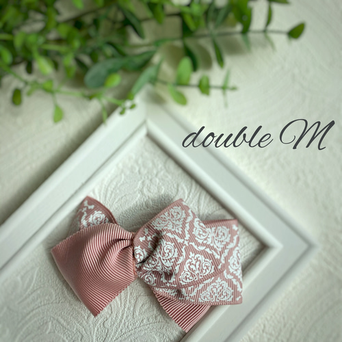 大人リボン リボンバレッタ さくらピンク ヘアアクセサリー バレッタ  