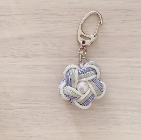 パラコードフラワーキーホルダー L #Paracode #スターノット #チャーム