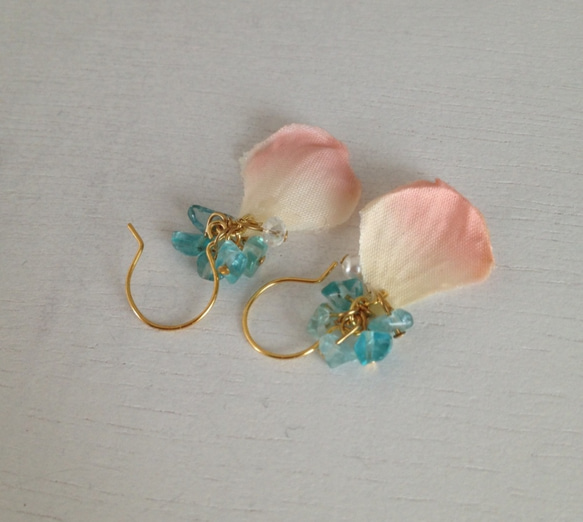 ～熱帶魚（櫻花色）～耳環/無孔樹脂耳環 第2張的照片