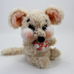 【設情狂 Fu's workshop】手工泰迪熊 玩偶 娃娃 - 復古鼠 第3張的照片