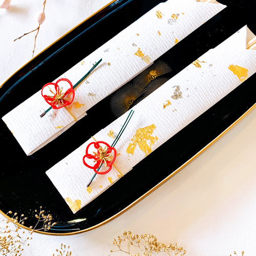 クリストフル箸2膳、箸袋、ケース入り クリストフル Christofle お箸