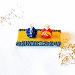 桃の節句♪ボリュームポンポン玉飾り棒ちりめん細工お雛祭りおひなさま