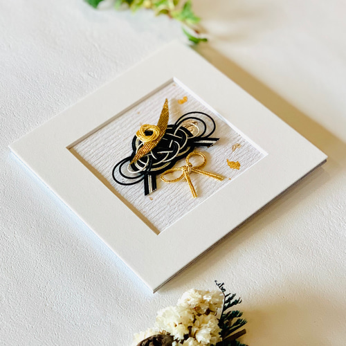 水引兜飾り三日月前立てミニフレーム 五月人形・こいのぼり tomoemon